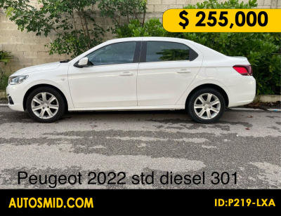 Peugeot 301 diesel std 2022 Blanco